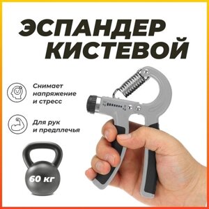 Эспандер кистевой HARBR FITNESS регулируемый пружинный для фитнеса рук спорта дома, нагрузка 5-60 кг