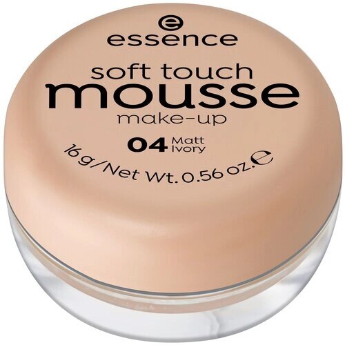 Essence Тональный мусс Soft touch mousse make-up, 16 г, оттенок: 04 matt ivory