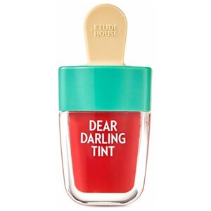 Etude Тинт для губ гелевый Dear Darling Water Gel Tint Ice cream, RD307 Watermelon Red