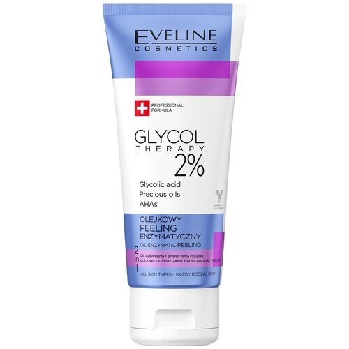 Eveline Cosmetics пилинг для лица Glycol Therapy Oil Enzymatic Peeling 2%100 мл