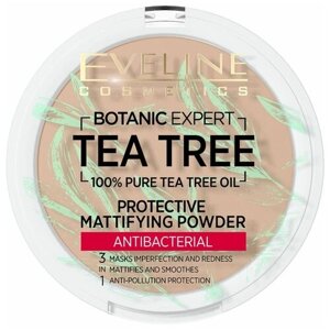Eveline Cosmetics Пудра компактная Botanic Expert матирующая, антибактериальная 3 в 1 1 шт. 003 light beige 9 г