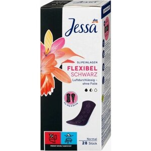 Ежедневные прокладки Jessa normal Flexible Black, 28 шт