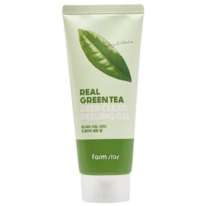 Farmstay пилинг-гель для лица Deep Clear Peeling Gel Real Green Tea, 100 мл