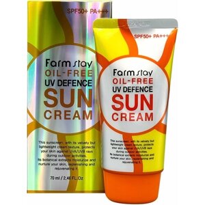 FarmStay Солнцезащитный крем для лица без масел Oil-free UV Defence Sun Cream SPF50+ PA
