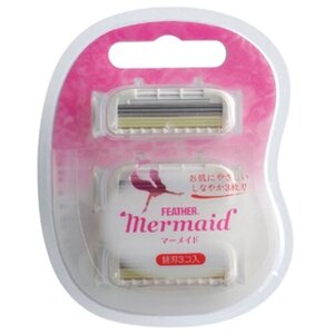 Feather Mermaid Rose Pink Сменные лезвия, 3 шт., с 3 сменными лезвиями в комплекте