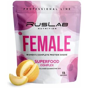 FEMALE-протеин для похудения, белковый коктейль для девушек (416 гр), вкус дыня