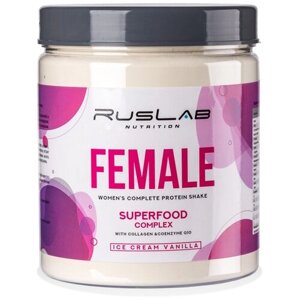 FEMALE-протеин для похудения, белковый коктейль для девушек (700 гр), вкус ванильное мороженое