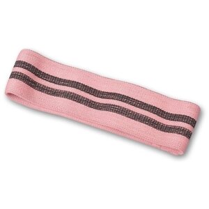 Фитнес резинка тканевая светло-розовая S (66 х8 см)