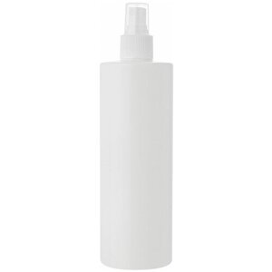 Флакон прямоугольный белый с кнопочным распылителем для духов, лосьона, антисептика - 400мл. (4 штуки)