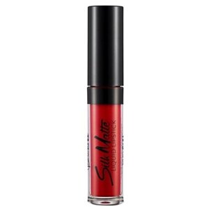 Flormar жидкая помада для губ Silk матовая, оттенок 014 carnation red