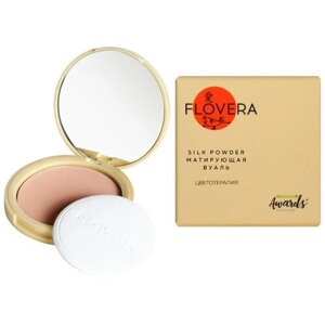 Flovera SILK powder матирующая вуаль SPF 10 тон 01 бежево-розовый