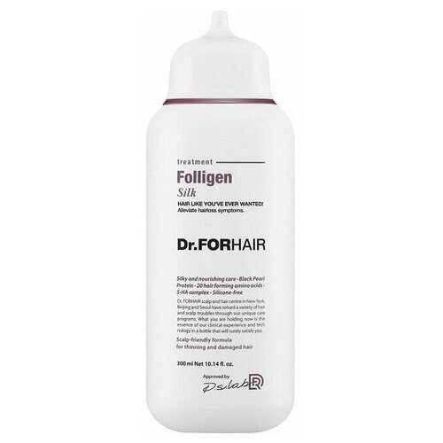 Флюид для интенсивного восстановления сухих, пористых и поврежденных волос Folligen Silk Dr. For Hair, 300 мл
