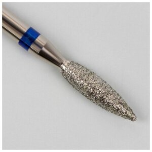 Фреза алмазная для маникюра «Пламя», средняя зернистость, 2,7 8 мм, в пластиковом футляре (В наборе1шт.)
