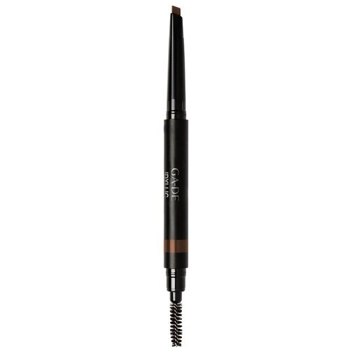 Ga-De Карандаш для бровей Idyllic Satin Eyebrow Pencil, оттенок 400 Soft Black