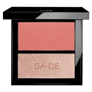 Ga-De Палетка румян и шиммеров Velveteen Blush and Shimmer Duet, 50 rose and glow