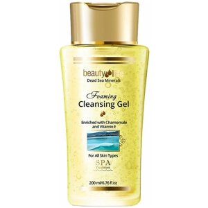 Гель Beauty Life Очищающие гель-мыло для всех типов кожи с минералами Мертвого моря и Витамином Е, 200мл