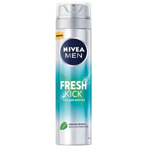 Гель для бритья Men Fresh Kick Nivea, 200 г, 200 мл