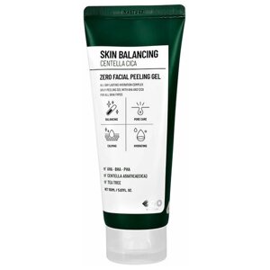 Гель для лица DEARBOO SKIN BALANCING Скатка с AHA, BHA и PHA-кислотами, экстрактом центеллы азиатской и маслом чайного дерева 150 мл