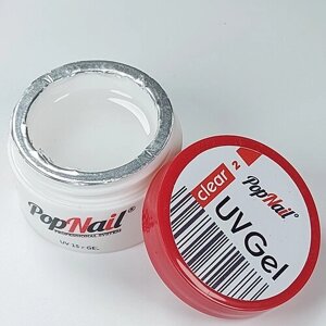 Гель для нарщивания ногтей (прозрачный) G&S PopNail Clear- 2 15 г.