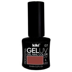 Гель-лак для ногтей KIKI оттенок 07 GEL UV&LED, пепельная роза, 6 мл