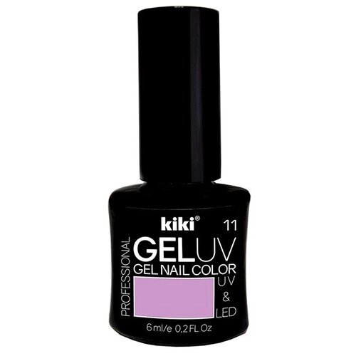 Гель-лак для ногтей KIKI оттенок 11 GEL UV&LED, сиреневый, 6 мл
