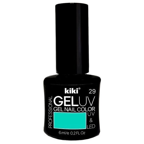 Гель-лак для ногтей KIKI оттенок 29 GEL UV&LED, мятный, 6 мл