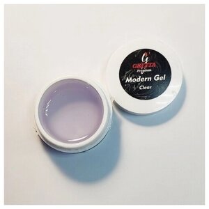 Гель моделирующий для ногтей "Modern gel clear" универсальный Gretta Premium, прозрачный,15 ml