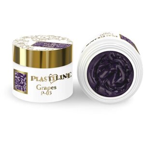 Гель-пластилин для лепки на ногтях, гель для дизайна, цвет тёмно-фиолетовый P-03 Grapes, 5 мл.