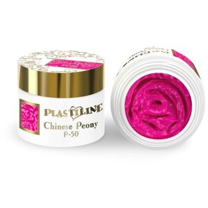 Гель-пластилин для лепки на ногтях, гель для дизайна, цвет тёмный ярко-розовый P-50 Chinese Peony, 5 мл.