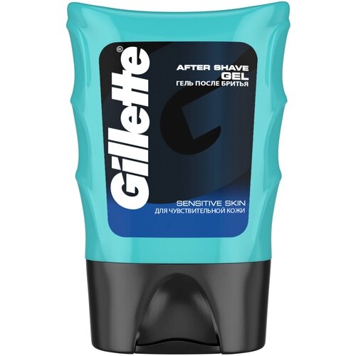 Гель после бритья Gillette Sensitive Skin, для чувствительной кожи, мужской Gillette, 80 г, 75 мл