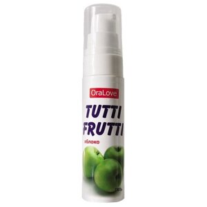 Гель-смазка Биоритм Tutti-Frutti Яблоко, 30 г, 30 мл, яблоко, 1 шт.