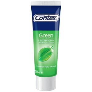 Гель-смазка Contex Green с экстрактом зеленого чая, 30 мл, зеленый чай
