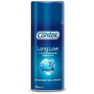 Гель-смазка Contex Long Love с охлаждающим эффектом, 100 мл, ментол