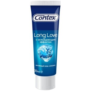 Гель-смазка Contex Long Love с охлаждающим эффектом, 50 г, 30 мл, ментол, 1 шт.