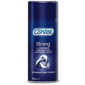 Гель-смазка Contex Strong с алоэ вера, подходит для анального секса, 100 мл