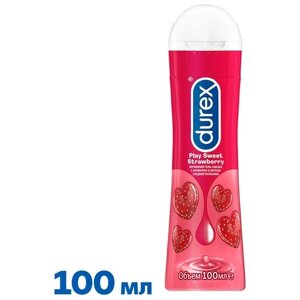 Гель-смазка Durex Play Sweet Strawberry с ароматом сладкой клубники, 100 мл, клубника