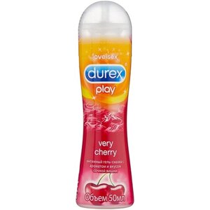 Гель-смазка Durex Play Very Cherry со сладким ароматом вишни, 50 мл, вишня