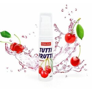 Гель-смазка Tutti-frutti с вишнёвым вкусом, Биоритм, 30 гр.