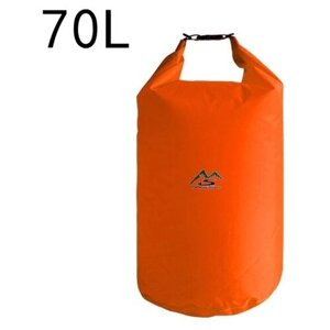 Герметичный водонепроницаемый мешок, 70 л. оранжевый