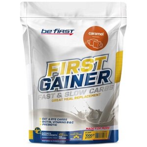 Гейнер Be First First Gainer Fast & Slow Carbs, 1000 г, карамель