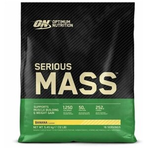 Гейнер Optimum Nutrition Serious Mass, 5440 г, банан