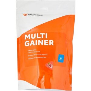 Гейнер Pure Protein Multi Gainer, 1000 г, клубника со сливками