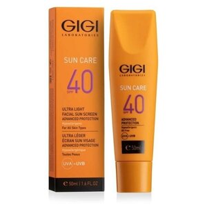 GIGI Sun Care Ultra Light Facial Sun Screen Advanced Protection Эмульсия SPF40 солнцезащитная, 50 мл