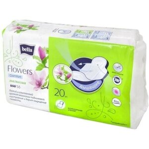 Гигиенические прокладки, Bella, Flowers Comfort, 20 шт.
