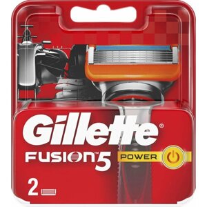 Gillette Fusion Power сменные кассеты для Бритвы, 2 шт