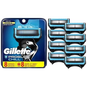 Gillette ProGlide Chill сменные кассеты для бритвы 8шт (оригинал, США)