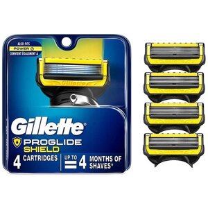 Gillette ProGlide Shield сменные кассеты для бритвы 4шт (оригинал, США)
