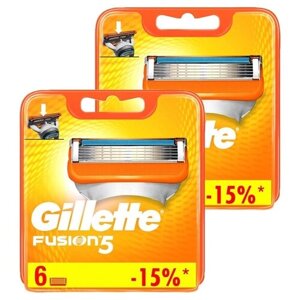 Gillette Сменные кассеты Gillette Fusion5, оранжевый, оранжевый