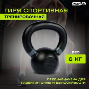 Гиря спортивная тренировочная PROFI-FIT 6 кг