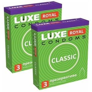 Гладкие презервативы LUXE ROYAL CLASSIC 2 упаковки, 6 шт.